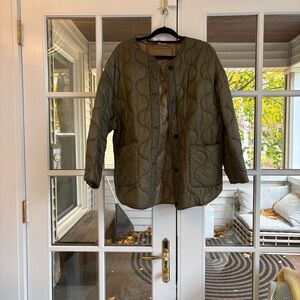 Olive Quilted Jacket